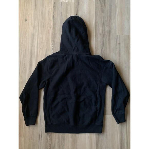 NWOT “Busy Focusing On The Good”Motivational Black Hoodie Top Fabric Men’s SMALL - Picture 8 of 14